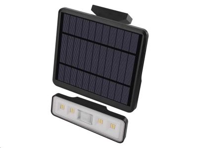 LED solárny reflektor EMOS ZG112S SUNNO s pohybom citlivým čidlom, čierny, neutrálne biela