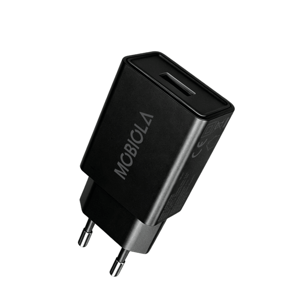 Nabíjací adaptér MOBIOLA 5W (USB-A), čierna