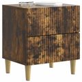 vidaXL Nočný stolík Dymový dub 43 x 34,5 x 48 cm Kompozitné drevo