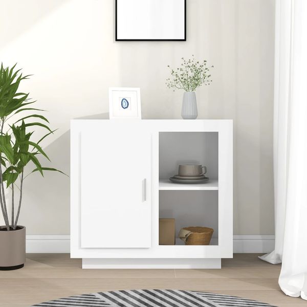 vidaXL Komoda biela 80x40x75 cm