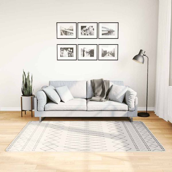 vidaXL Prateľný koberec 120x180 cm čierno-biely