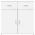 vidaXL Komody 2 ks biele 79x38x80 cm kompozitné drevo