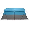 vidaXL Rodinný stan 487 x 340 x 216 cm Modrá Polyester a oceľ