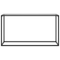 vidaXL Konzolový stolík priehľadný 140x35x75 cm tvrdené sklo