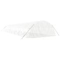 vidaXL Fóliovník s oceľovým rámom biely 90 m² 18x4x2 m