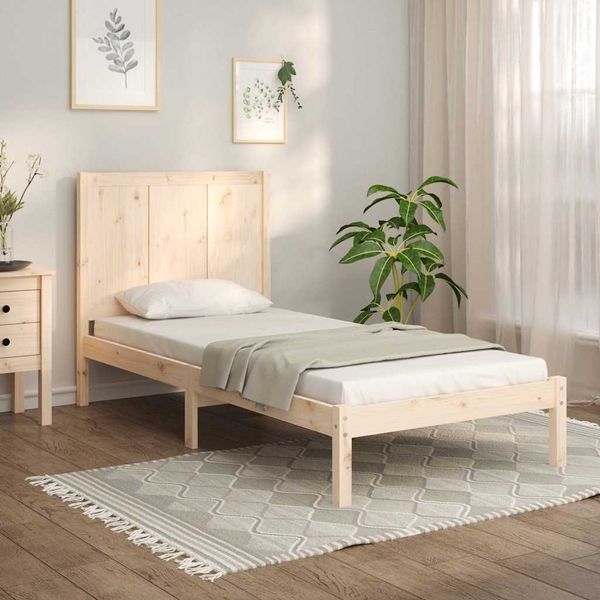 vidaXL Posteľ bez matraca 90x190 cm masívna borovica