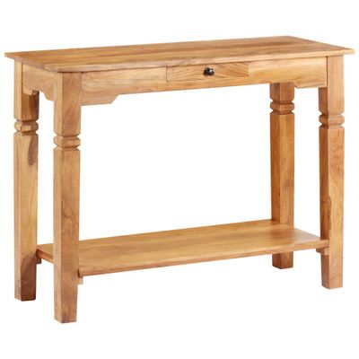 vidaXL Konzolový stolík 100x40x76 cm masívne akáciové drevo