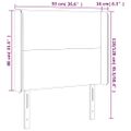 vidaXL Čelo postele so záhybmi hnedé 93x16x118/128 cm umelá koža