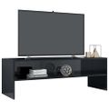 vidaXL TV skrinka čierna 120x40x40 cm drevotrieska lesklá