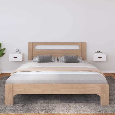 vidaXL Nástenné nočné stolíky 2 ks biele 40x29,5x22 cm
