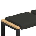 vidaXL Vankúš na lavičku 2 ks Sherpa látka Tmavosivá Hĺbka 35 cm