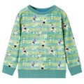Detská mikina svetlozelená melanž 128