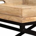 vidaXL Konferenčný stolík, masívne mangovníkové drevo, 110x55x42 cm