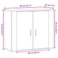 vidaXL Komoda staré drevo 80x33x70 cm kompozitné drevo
