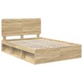 vidaXL Rám postele Sonoma 140 x 190 cm Masívne borovicové drevo