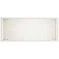 vidaXL Záhradný kvetináč Biela 50 x 20 x 40 cm Studený valcovaný oceľ