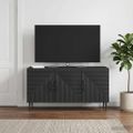 vidaXL TV skrinka Čierna 99 x 34,5 x 50 cm Kompozitné drevo