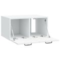vidaXL Nástenná TV skrinka Biela 59,5 x 41 x 30 cm Kompozitné drevo