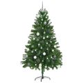 vidaXL Vianočný stromček s 300 LED-i so stojanom Zelená 180 cm PE