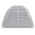 vidaXL Kempovací stan 200x120x130 cm sklolaminát biely