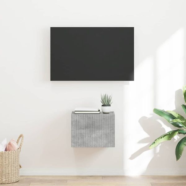 vidaXL TV nástenná skriňa Betónová 39 x 31 x 29,5 cm Kompozitné drevo