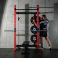Multifunkčný skladací posilňovací stojan - Power Rack HMS KLT34 červený