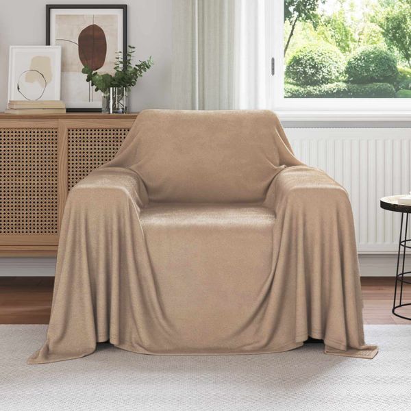 vidaXL Prikrývky na hodenie 6 pcs ťavová 210 x 140 cm Flís