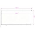vidaXL Vonkajšia zatemňovacia roleta 305 (Š) x 140 (V) cm hnedá HDPE