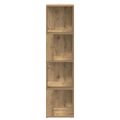 vidaXL rohová skriňa Artisan Dub Artisan 33x33x132cm Konštrukčné drevo