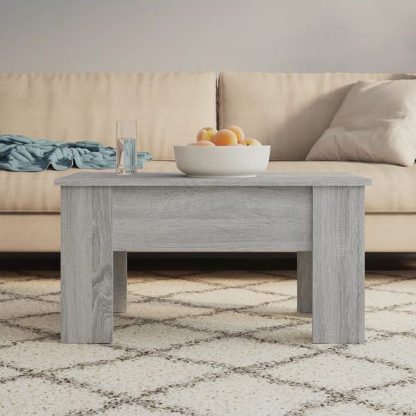 vidaXL Konferenčný stolík sivý dub sonoma 79x49x41 cm spracované drevo