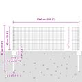 vidaXL Zvarené pletivo s podperami 10 x 0,4 m PVC potiahnutá oceľ