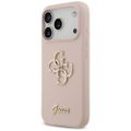 Puzdro Guess Silicone Big 4G Script pre iPhone 17 Pro ružové