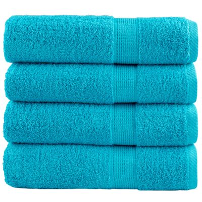 vidaXL Prémiové osušky SOLUND 4 ks fialové 100x150 cm 600 g/m2