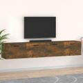 vidaXL Nástenné skrinky 2 ks dymový dub 100x36,5x35 cm sprac. drevo