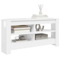 vidaXL RohováTVskriňa 102 x 40,5 x 45 cm Vysoko lesklá biela