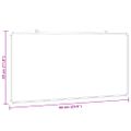 vidaXL Magnetická biela tabuľa 60x30x1,7 cm hliník
