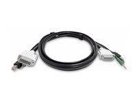 StarTech - Kábel klávesnice / videa / myši (KVM) - kompatibilný s TAA - USB typ A, DVI, audio jack 3,5 mm (M) do USB Type B, DVI, audio jack 3,5 mm (M) - 1.8 m