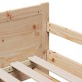 vidaXL Rám postele s predĺžiteľným matracom Hnedá 80 x 200 cm