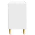 vidaXL Servírovacia skriňa Biela s vysokým leskom 89 x 34,5 x 60 cm