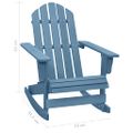 vidaXL Záhradná hojdacia stolička Adirondack jedľový masív modrá