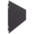 vidaXL Obrubník trávnika 50 ks 15 x 103 cm Čierna