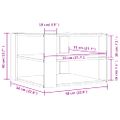 vidaXL Konferenčný stolík Artisan Dub 58x58x40 cm Konštrukčné drevo