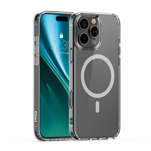 Etteri Color Mag puzdro na iPhone 16 Pro 6,3" sivé