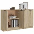 vidaXL Komody 2 ks dub sonoma 60x30x70 cm spracované drevo