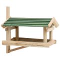 vidaXL Krmítko pre vtáky masívne drevo 35x29,5x21 cm