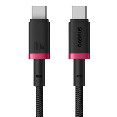 Baseus Rýchlonabíjací kábel Dura USB-C/USB-C 1m 100W červeno čierny