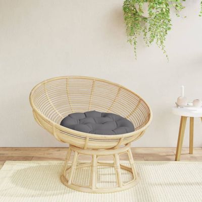 vidaXL Okrúhly vankúšik antracit Ø 60 x 11 cm oxfordská látka