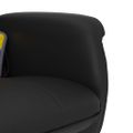 vidaXL Sklápacie masážne kreslo s podnožkou čierne umelá koža