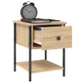vidaXL Nočný stolík dub sonoma 34x35,5x45 cm spracované drevo