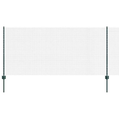 vidaXL Zváraný drôtový plot s podperou 100 x 1 m PVC potiahnutá oceľ